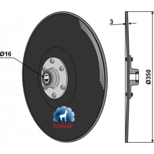 Высевающий диск Ø350x3 в сборе с подшипником