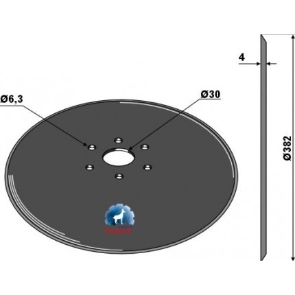 Высевающий диск Ø382x4