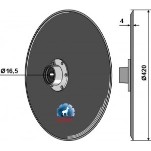 Высевающий диск Ø420x4 в сборе с подшипником
