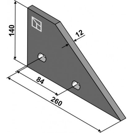 Наконечник полевой доски - левый