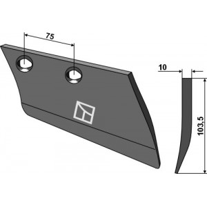Лемех - правый
