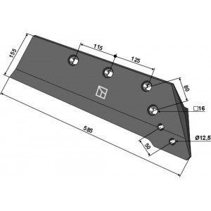 Лемех - правый