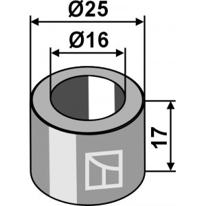 Втулка Ø25x17xØ16