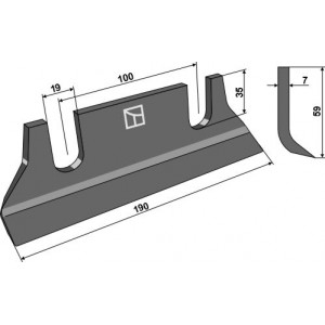 Нож-измельчитель 190mm
