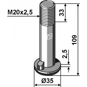 Болт M20x2,5