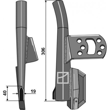 Cошник - левый