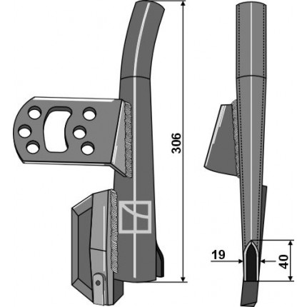 Cошник - правый