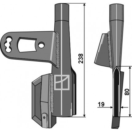 Cошник - левый